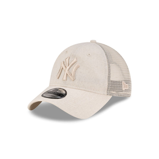 New York Yankees Linen Cream 9TWENTY Trucker Hat - New Era Cap