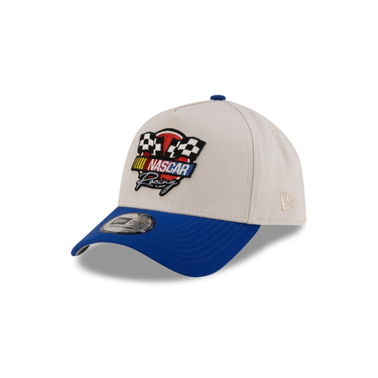 NASCAR Classics Flags White 9FORTY A-Frame Snapback Hat - New Era Cap