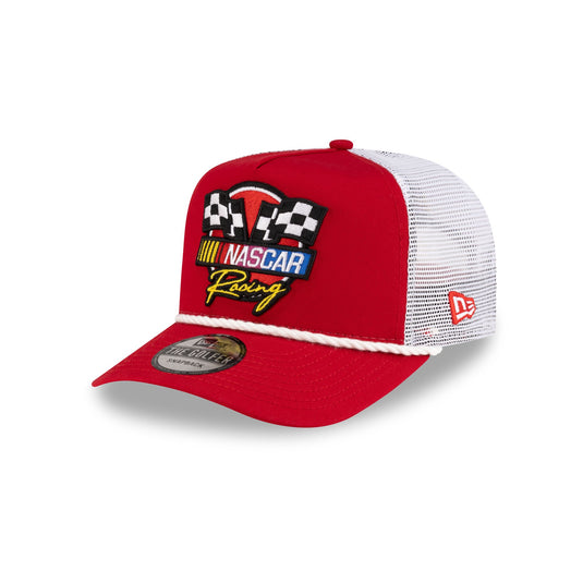 NASCAR Classics Flags Red Golfer Hat - New Era Cap