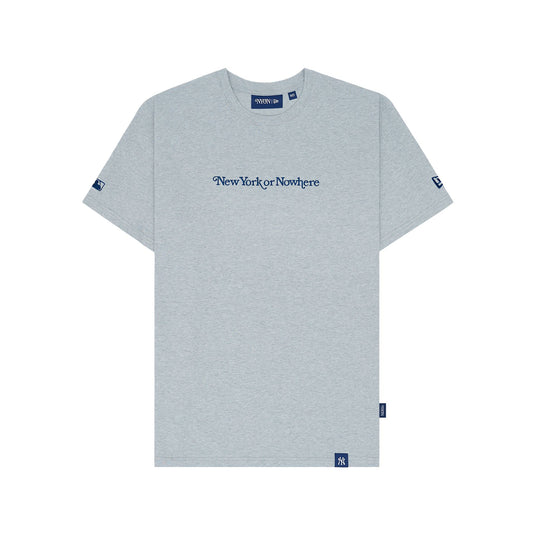 New York or Nowhere x New York Yankees Gray T-Shirt - New Era Cap