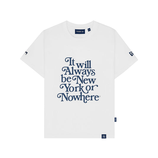 New York or Nowhere x New York Yankees White Women's T-Shirt - New Era Cap