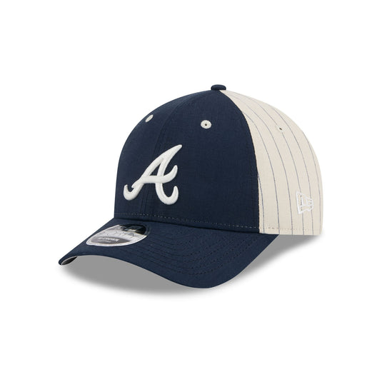 Atlanta Braves Linen 9FORTY M-Crown Snapback Hat - New Era Cap