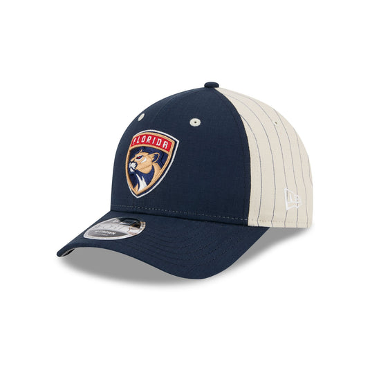 Florida Panthers Linen 9FORTY M-Crown Snapback Hat - New Era Cap