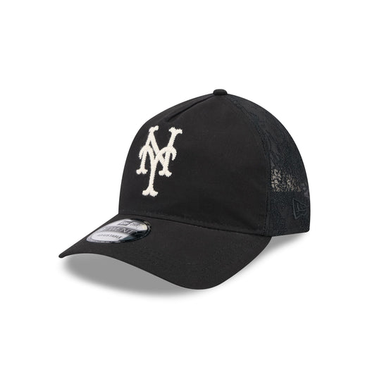 New York Mets Embroidered Mesh 9TWENTY A-Frame Adjustable Hat - New Era Cap