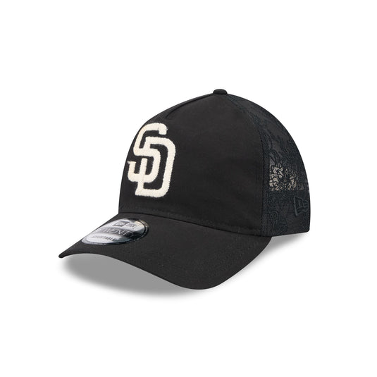 San Diego Padres Embroidered Mesh 9TWENTY A-Frame Adjustable Hat - New Era Cap