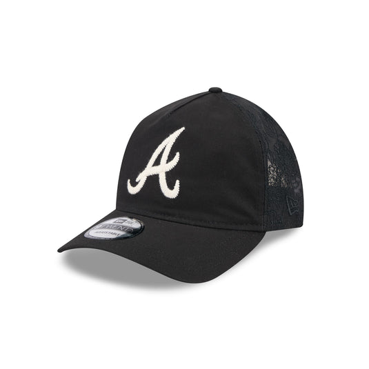 Atlanta Braves Embroidered Mesh 9TWENTY A-Frame Adjustable Hat - New Era Cap