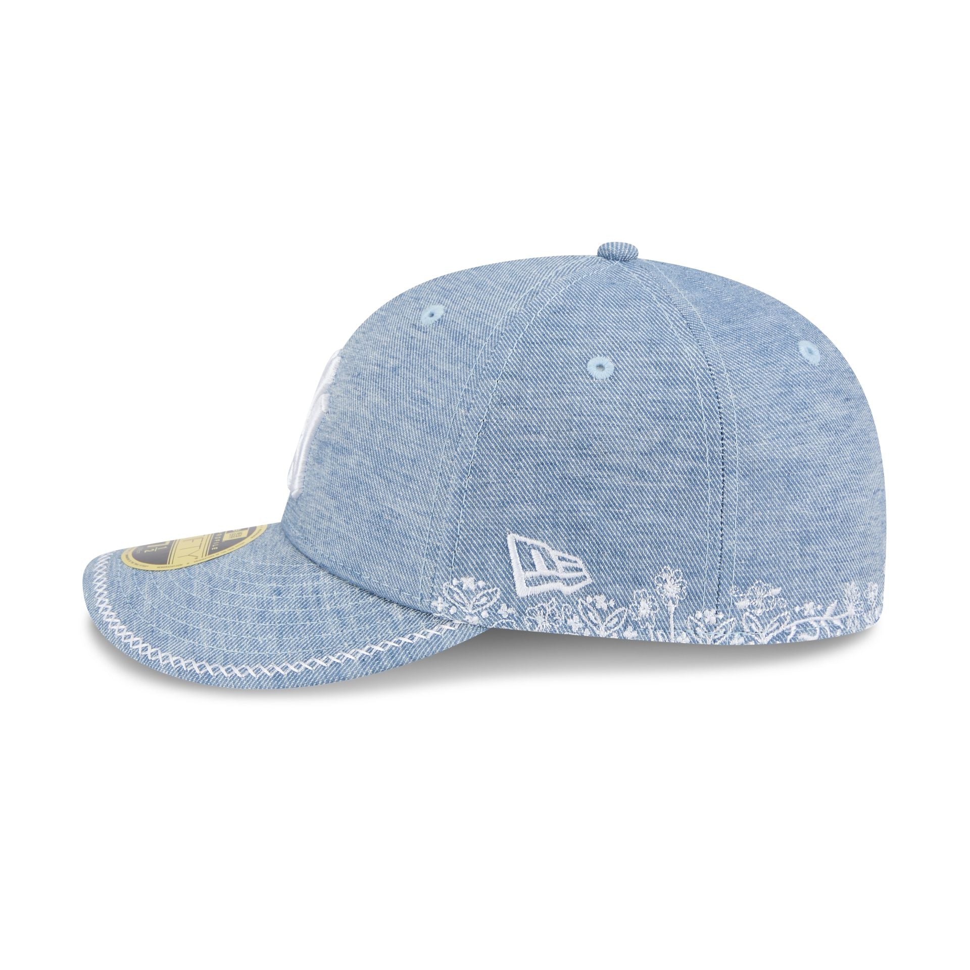 New York Yankees Hand Stitched Chambray Low Profile 59FIFTY Fitted Hat