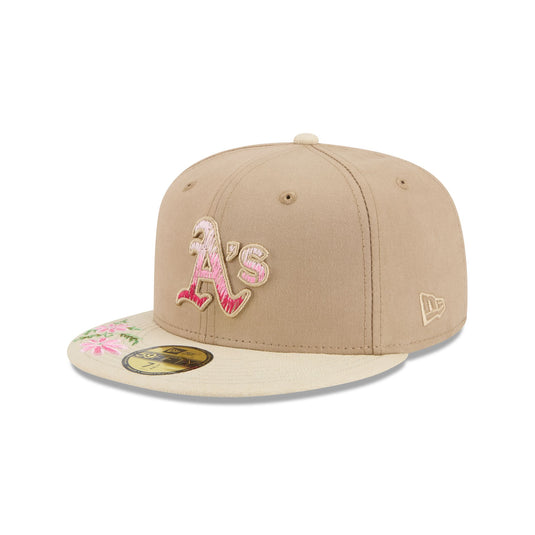 Athletics Hand Stitched Floral 59FIFTY Fitted Hat - New Era Cap