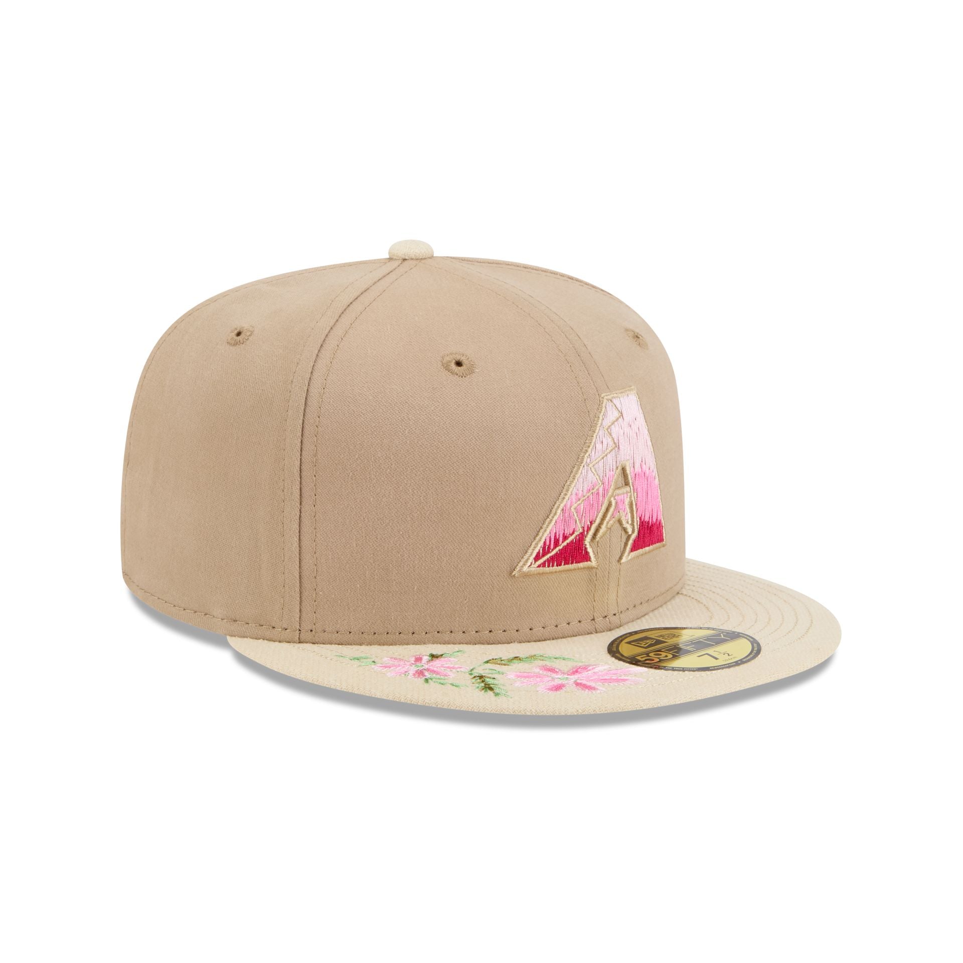 Arizona Diamondbacks Hand Stitched Floral 59FIFTY Fitted Hat – New