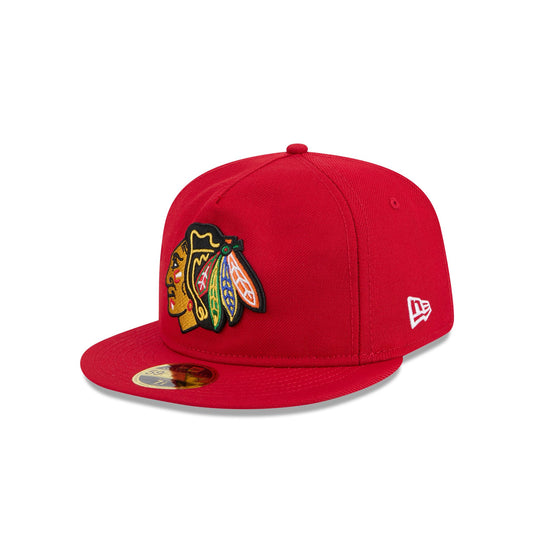 Chicago Blackhawks Boho Wool Retro Crown 59FIFTY Fitted Hat - New Era Cap