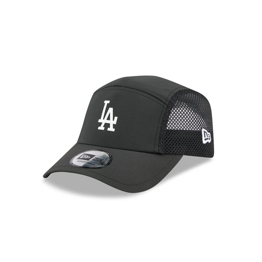 Los Angeles Dodgers Black Poly Runner Adjustable Hat - New Era Cap