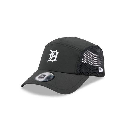 Detroit Tigers Black Poly Runner Adjustable Hat - New Era Cap