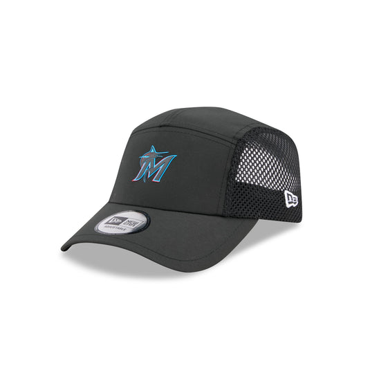 Miami Marlins Poly Runner Adjustable Hat - New Era Cap