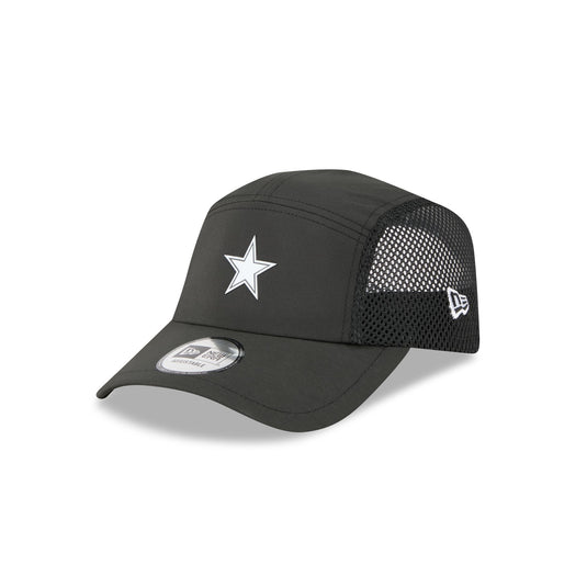 Dallas Cowboys Black Poly Runner Adjustable Hat - New Era Cap