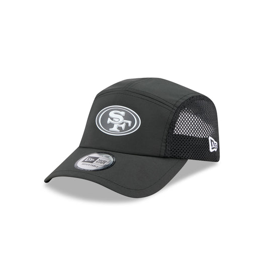 San Francisco 49ers Black Poly Runner Adjustable Hat - New Era Cap