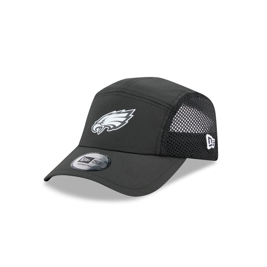 Philadelphia Eagles Black Poly Runner Adjustable Hat - New Era Cap