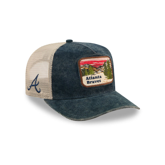 Atlanta Braves Vintage Landscape 9FIFTY A-Frame Trucker Hat - New Era Cap