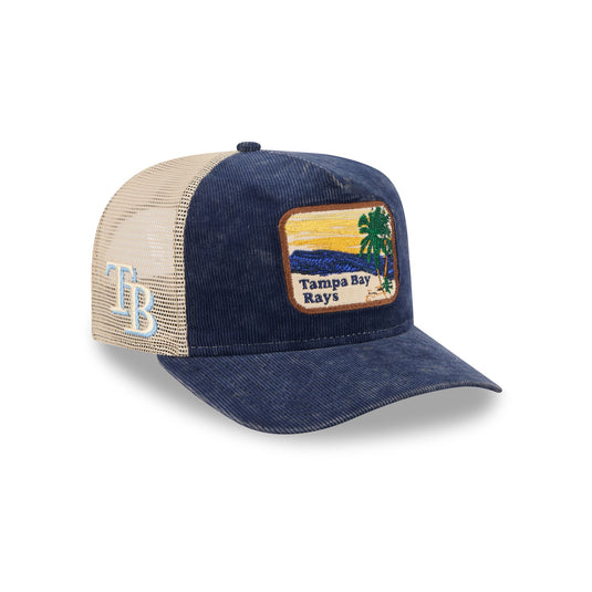Tampa Bay Rays Vintage Landscape 9FIFTY A-Frame Trucker Hat - New Era Cap