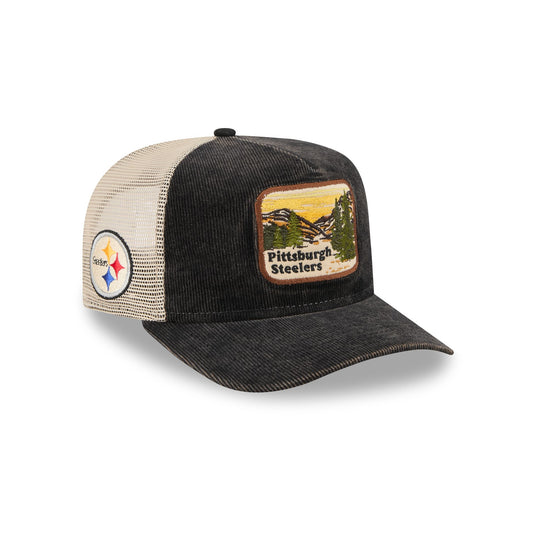 Pittsburgh Steelers Vintage Landscape 9FIFTY A-Frame Trucker Hat - New Era Cap