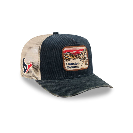 Houston Texans Vintage Landscape 9FIFTY A-Frame Trucker Hat - New Era Cap