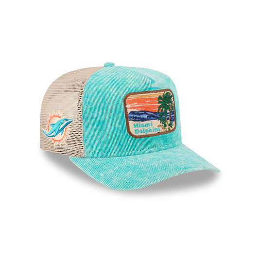 Miami Dolphins Vintage Landscape 9FIFTY A-Frame Trucker Hat - New Era Cap