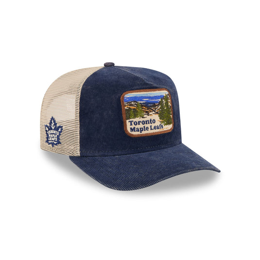 Toronto Maple Leafs Vintage Landscape 9FIFTY A-Frame Trucker Hat - New Era Cap