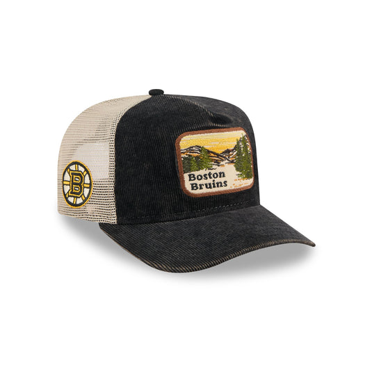 Boston Bruins Vintage Landscape 9FIFTY A-Frame Trucker Hat - New Era Cap