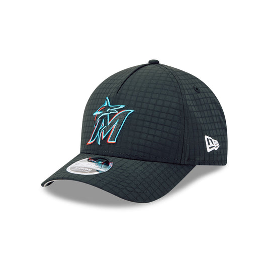 Miami Marlins Ripstop 9FORTY M-Crown A-Frame Snapback Hat - New Era Cap