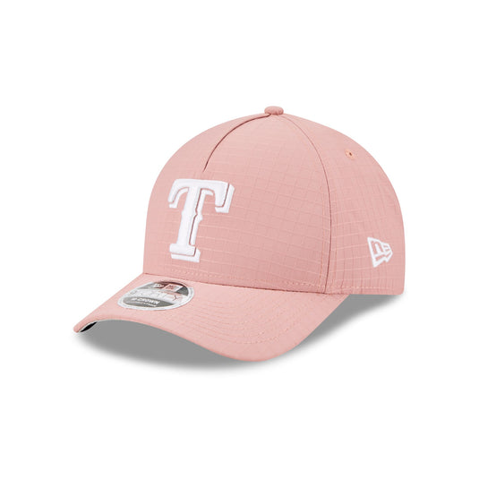 Texas Rangers Pink Ripstop 9FORTY M-Crown A-Frame Snapback Hat - New Era Cap