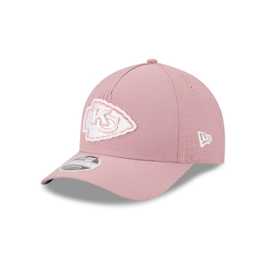 Kansas City Chiefs Pink Ripstop 9FORTY M-Crown A-Frame Snapback Hat - New Era Cap