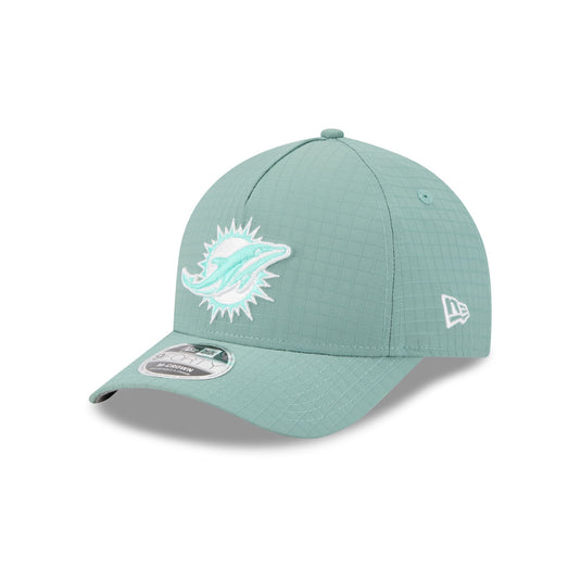 Miami Dolphins Green Ripstop 9FORTY M-Crown A-Frame Snapback Hat - New Era Cap