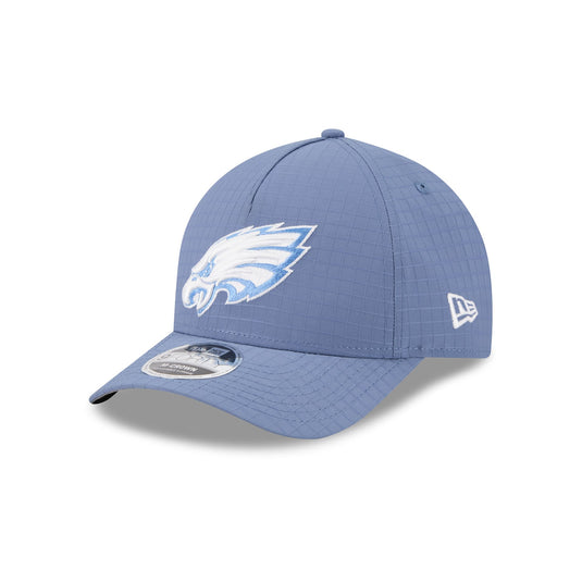 Philadelphia Eagles Blue Ripstop 9FORTY M-Crown A-Frame Snapback Hat - New Era Cap
