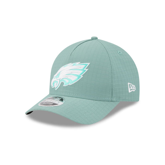 Philadelphia Eagles Green Ripstop 9FORTY M-Crown A-Frame Snapback Hat - New Era Cap