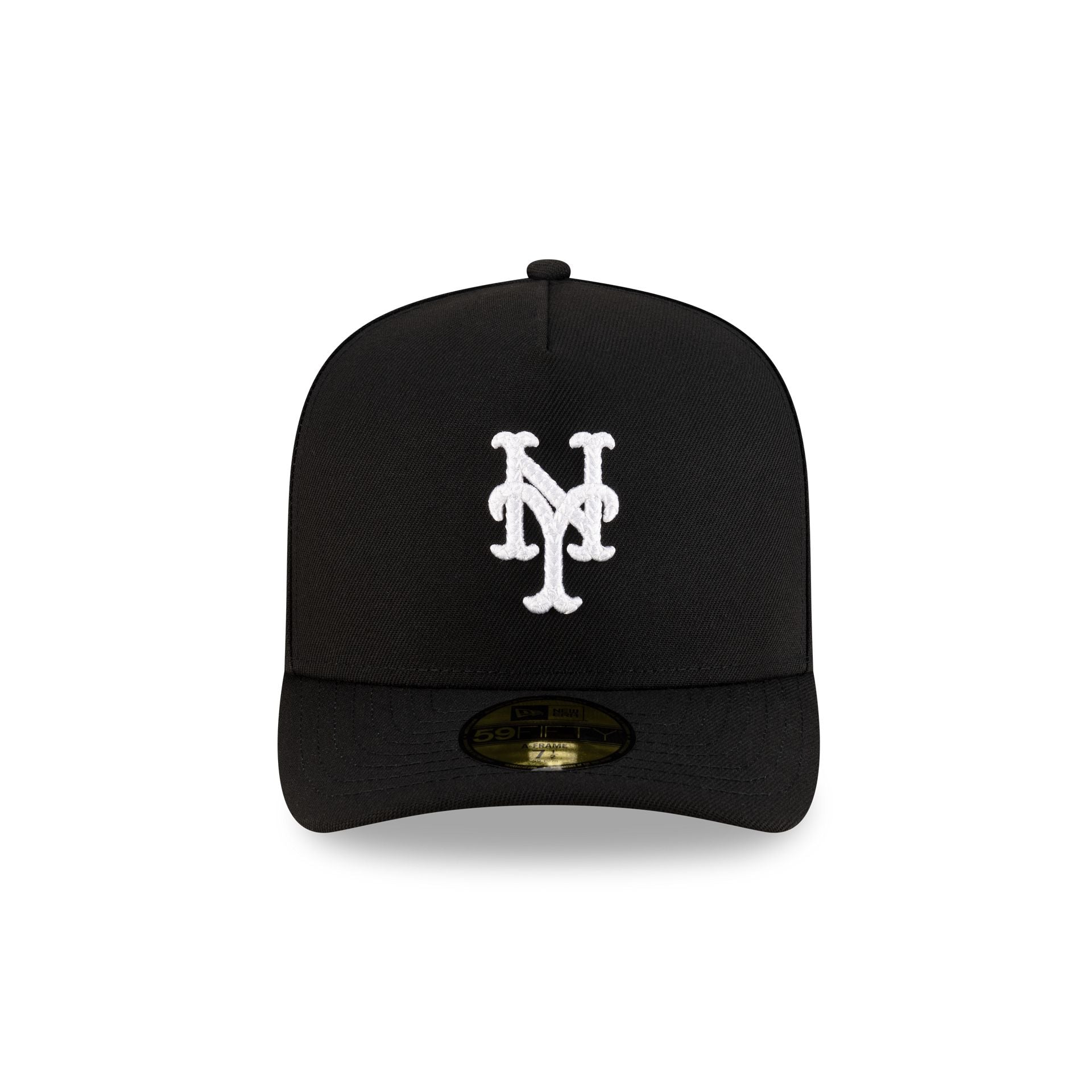 New York Mets Black Script Safety Pin 59FIFTY A-Frame Fitted Hat