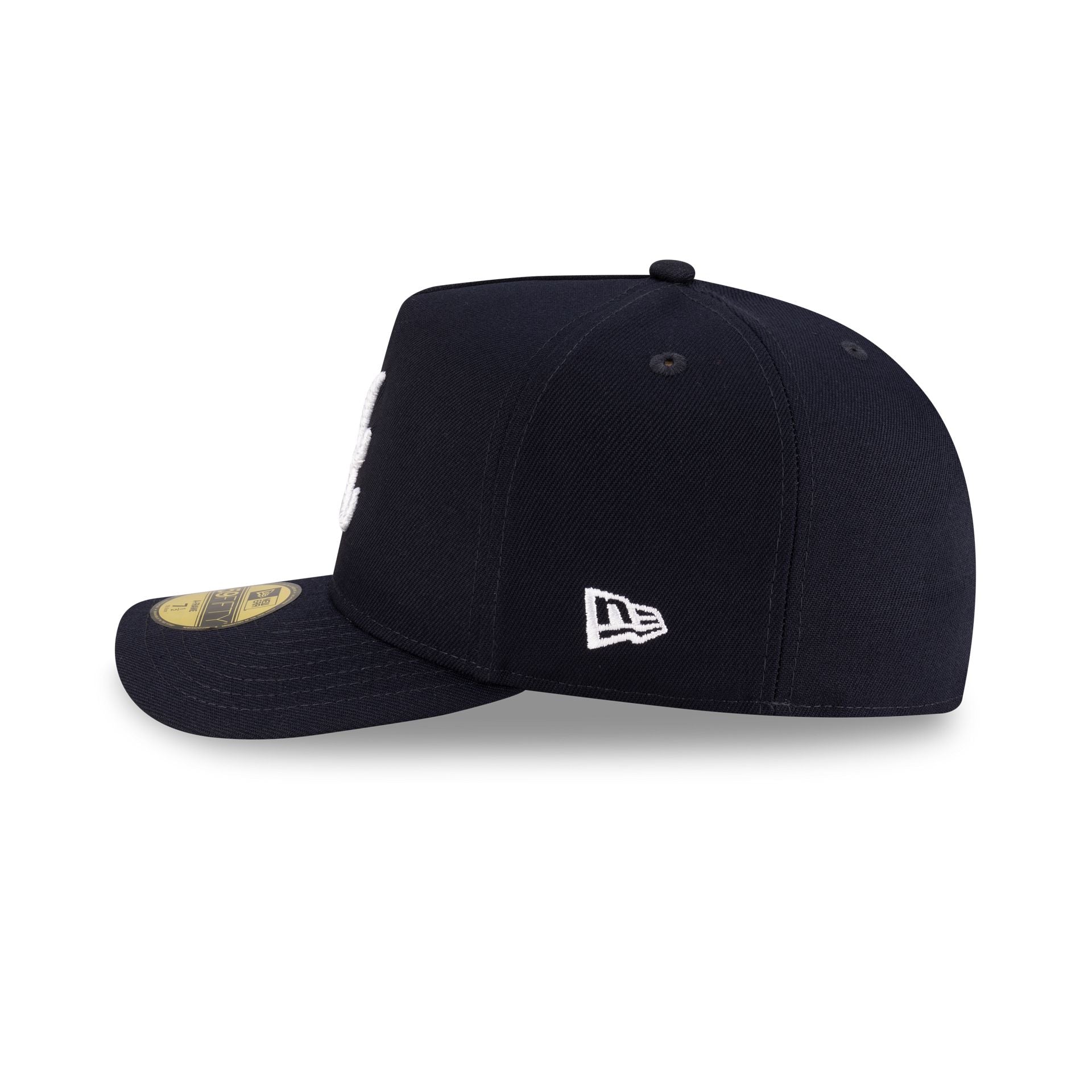 Atlanta Braves Script Safety Pin 59FIFTY A-Frame Fitted Hat – New