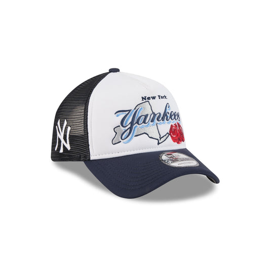New York Yankees State Flower 9FORTY A-Frame Trucker Hat - New Era Cap