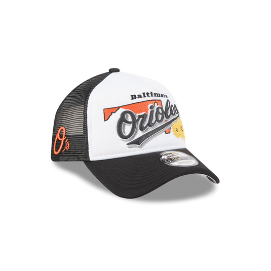 Baltimore Orioles State Flower 9FORTY A-Frame Trucker Hat - New Era Cap