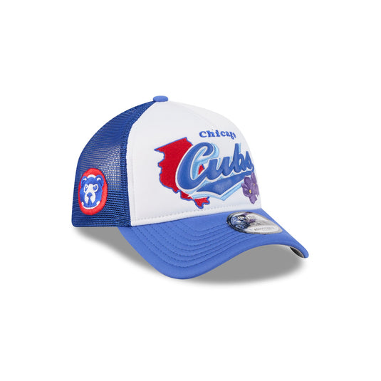 Chicago Cubs State Flower 9FORTY A-Frame Trucker Hat - New Era Cap