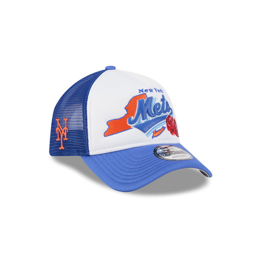 New York Mets State Flower 9FORTY A-Frame Trucker Hat - New Era Cap