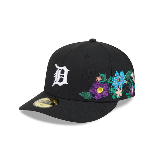 Detroit Tigers Tonal Florals Black 59FIFTY Fitted Hat - New Era Cap