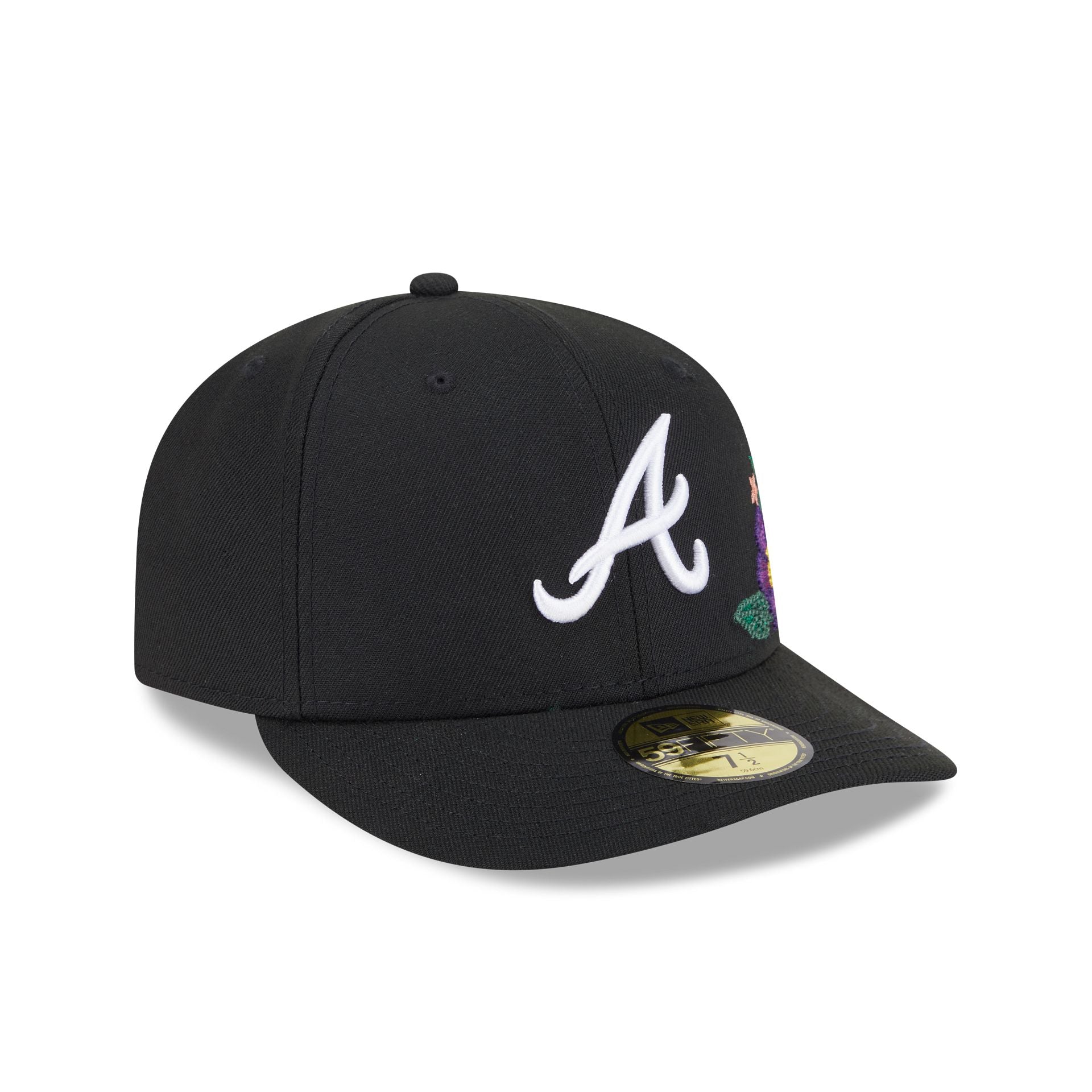 Atlanta Braves Tonal Florals Black 59FIFTY Fitted Hat – New Era Cap