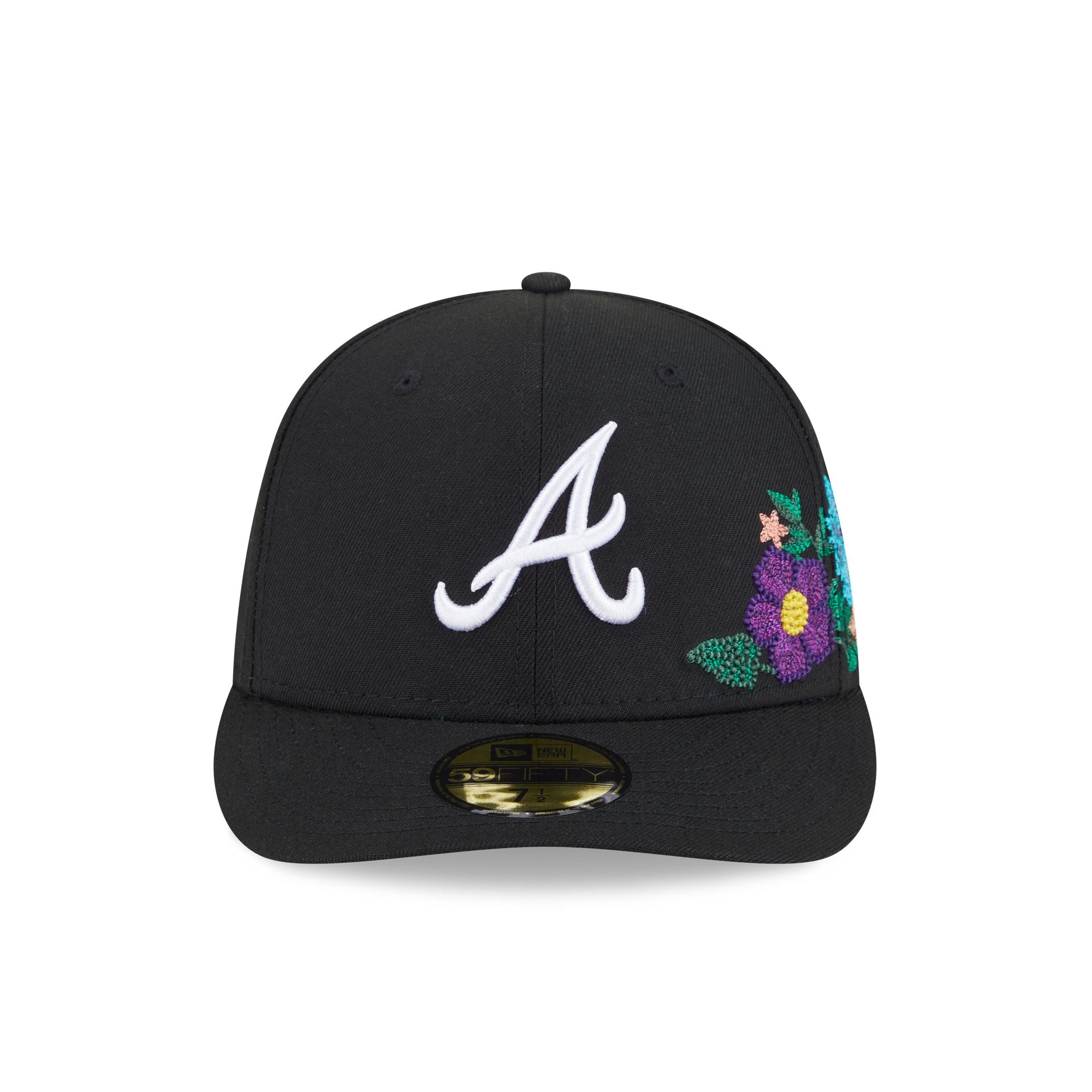 Atlanta Braves Tonal Florals Black 59FIFTY Fitted Hat – New Era Cap