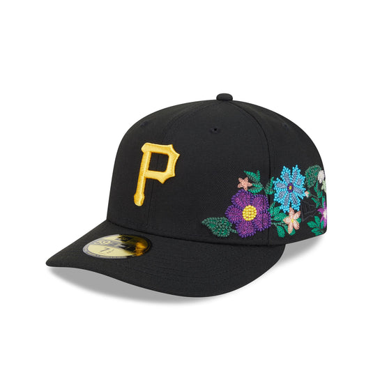 Pittsburgh Pirates Tonal Florals Black 59FIFTY Fitted Hat - New Era Cap