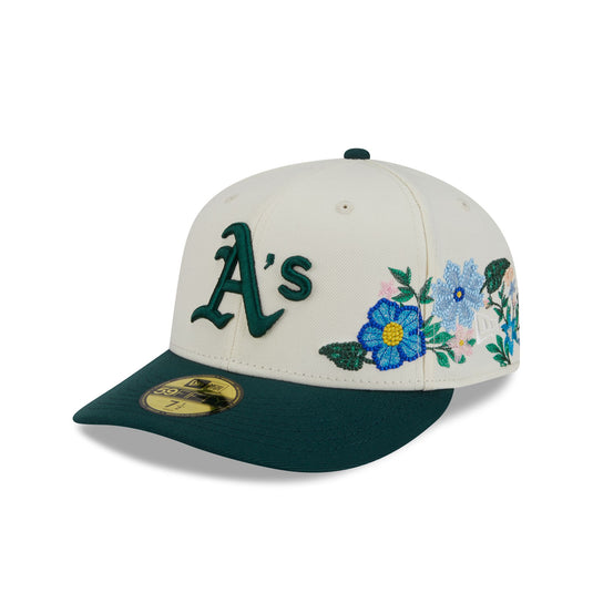 Athletics Tonal Florals White 59FIFTY Fitted Hat - New Era Cap