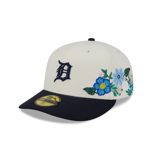 Detroit Tigers Tonal Florals White 59FIFTY Fitted Hat - New Era Cap