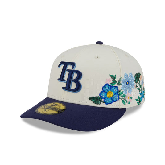 Tampa Bay Rays Tonal Florals White 59FIFTY Fitted Hat - New Era Cap