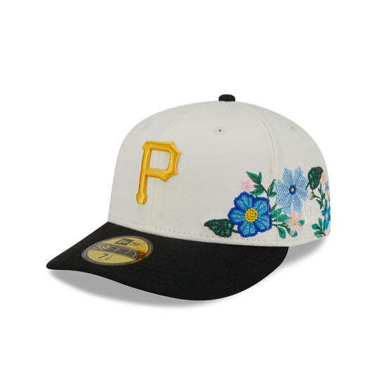 Pittsburgh Pirates Tonal Florals White 59FIFTY Fitted Hat - New Era Cap