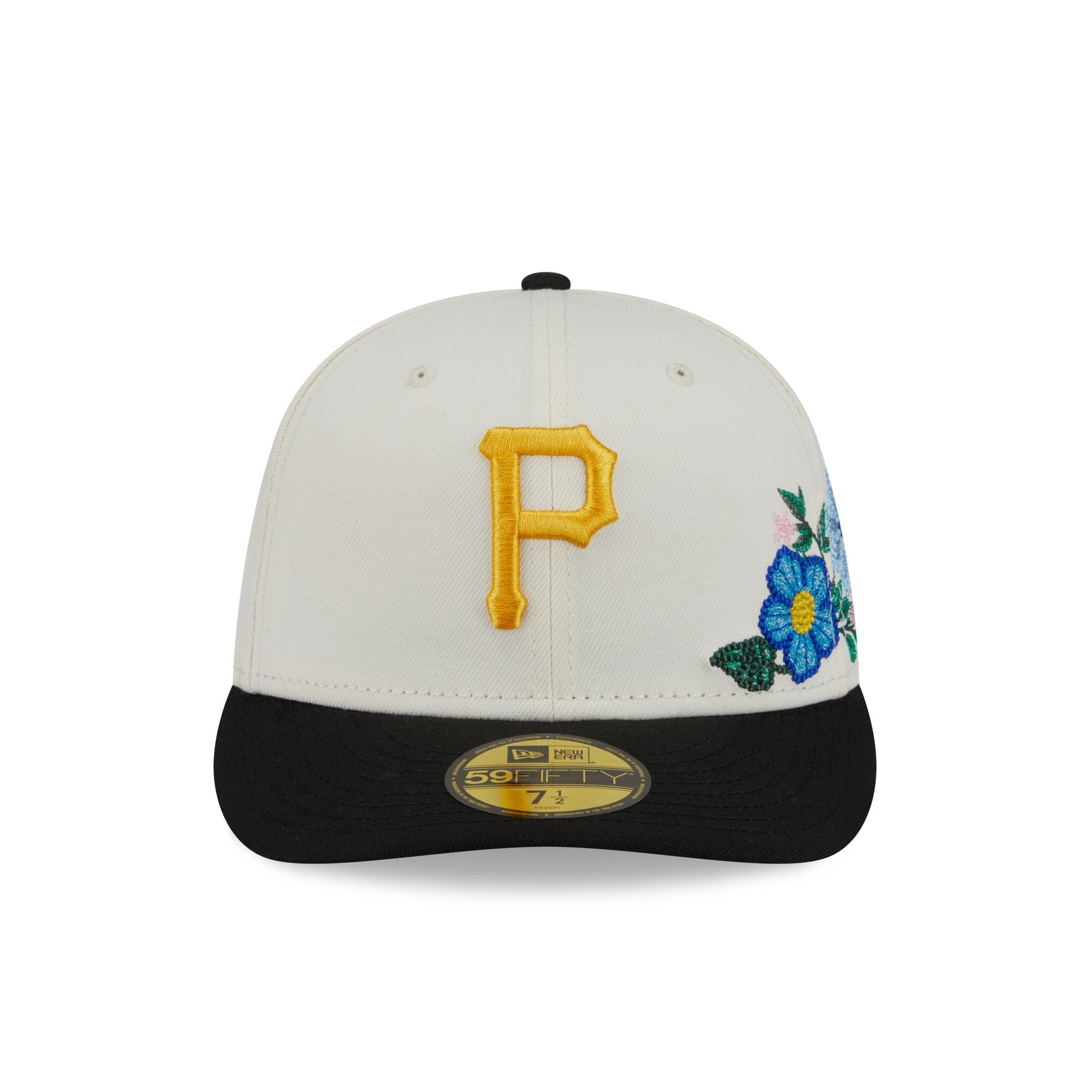 Pittsburgh Pirates Tonal Florals White 59FIFTY Fitted Hat – New