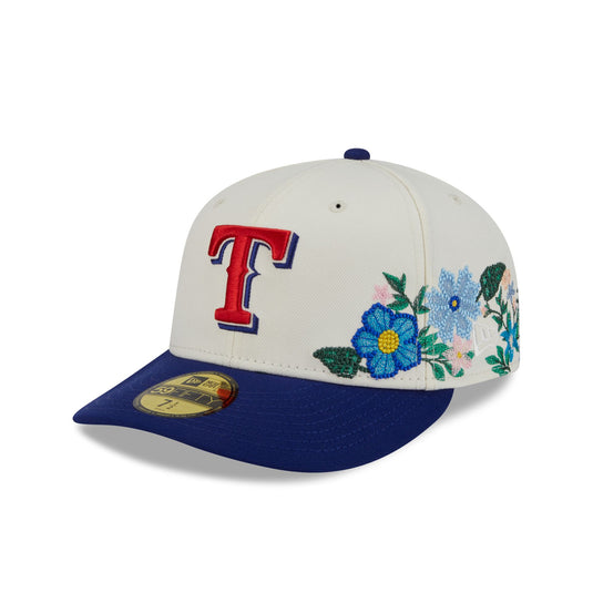 Texas Rangers Tonal Florals White 59FIFTY Fitted Hat - New Era Cap