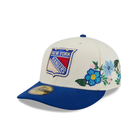 New York Rangers Tonal Florals White 59FIFTY Fitted Hat - New Era Cap